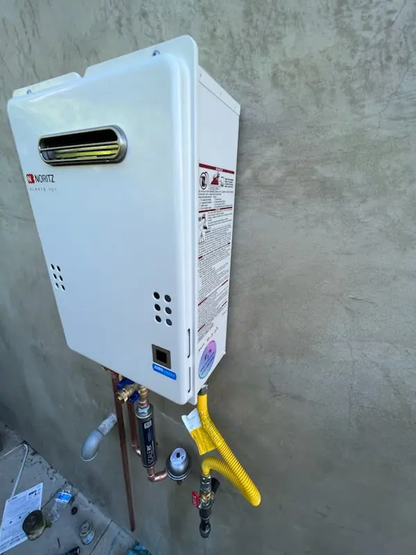 Tankless water heater installation for Governmental Mall homes